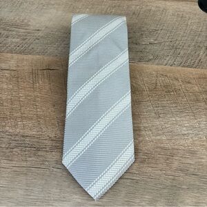 MARZULLO Silver Luxury Silk Tie